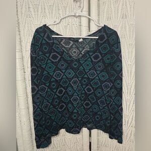 Jeweled toned Geometric Patterned Sweater